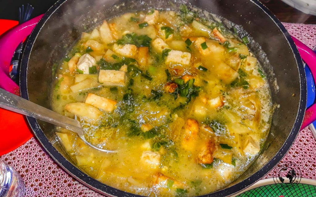 Chura Sabji is a kind of curry made of fermented cheese made by either yak milk or cow’s milk and not to forget the most important the flakes and a few pieces of the King chilly which makes it spicy but delicious.