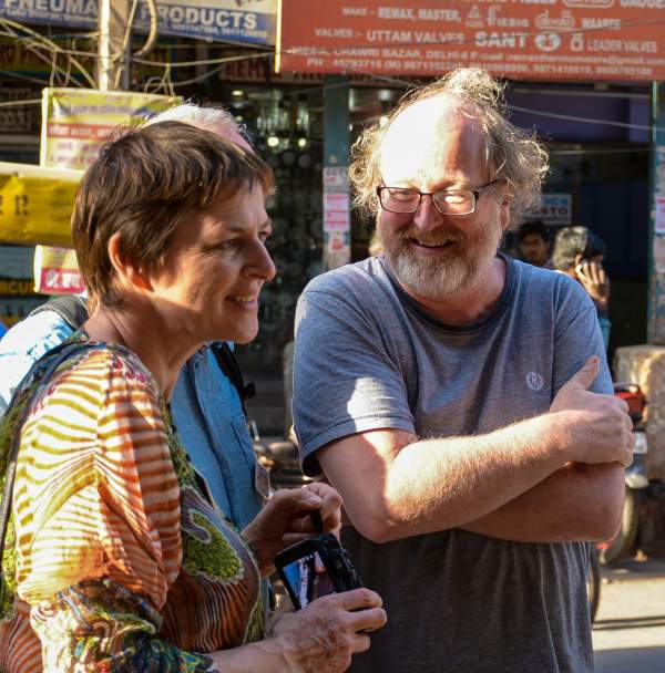 tourists on food walk